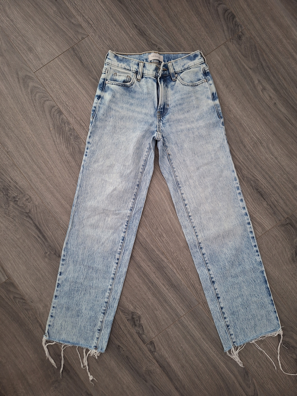 PacSun Light Blue High-Rise Straight Leg Jeans Size 22